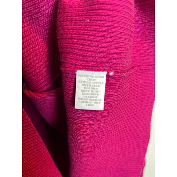 Charter Club Pink Ribbed Mockneck Sweater Size Medium Petite Classic - Picture 5 of 8